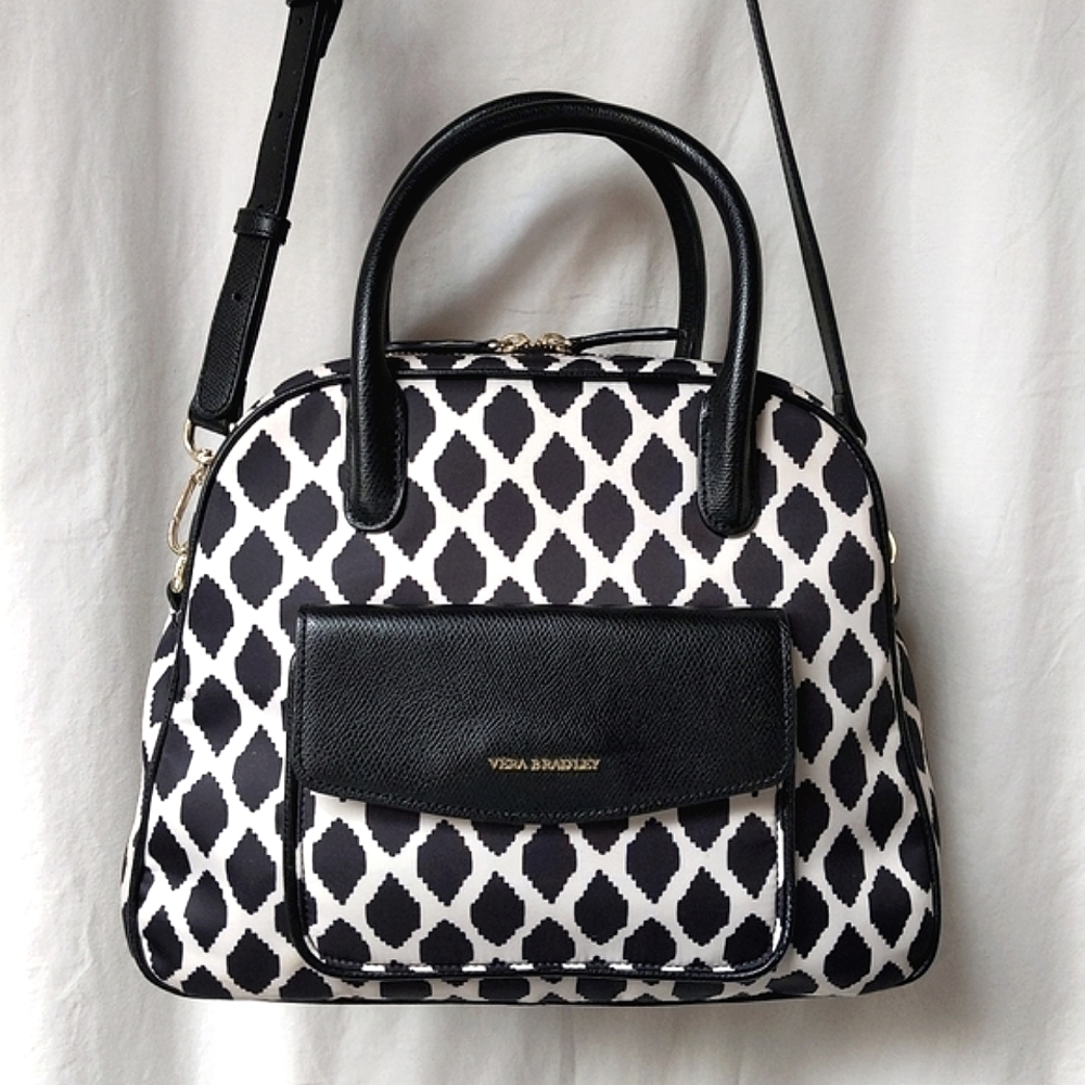 Vera Bradley Satchel crossbody bag Ikat spots